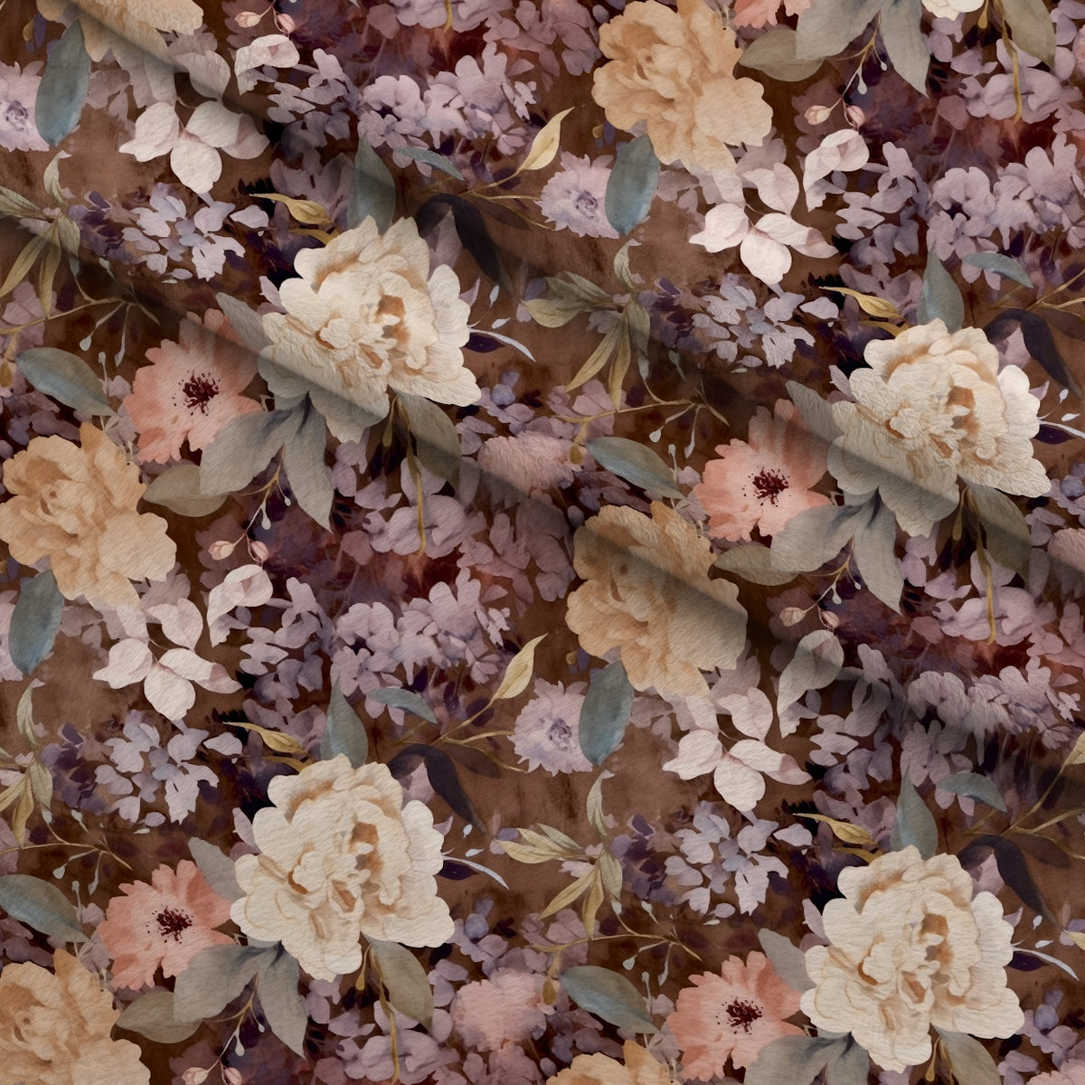 Moonlit Garden Reverie Pattern 11 Minky Fabric — plush minky folded close-up preview (mv-minky-v1:lying)