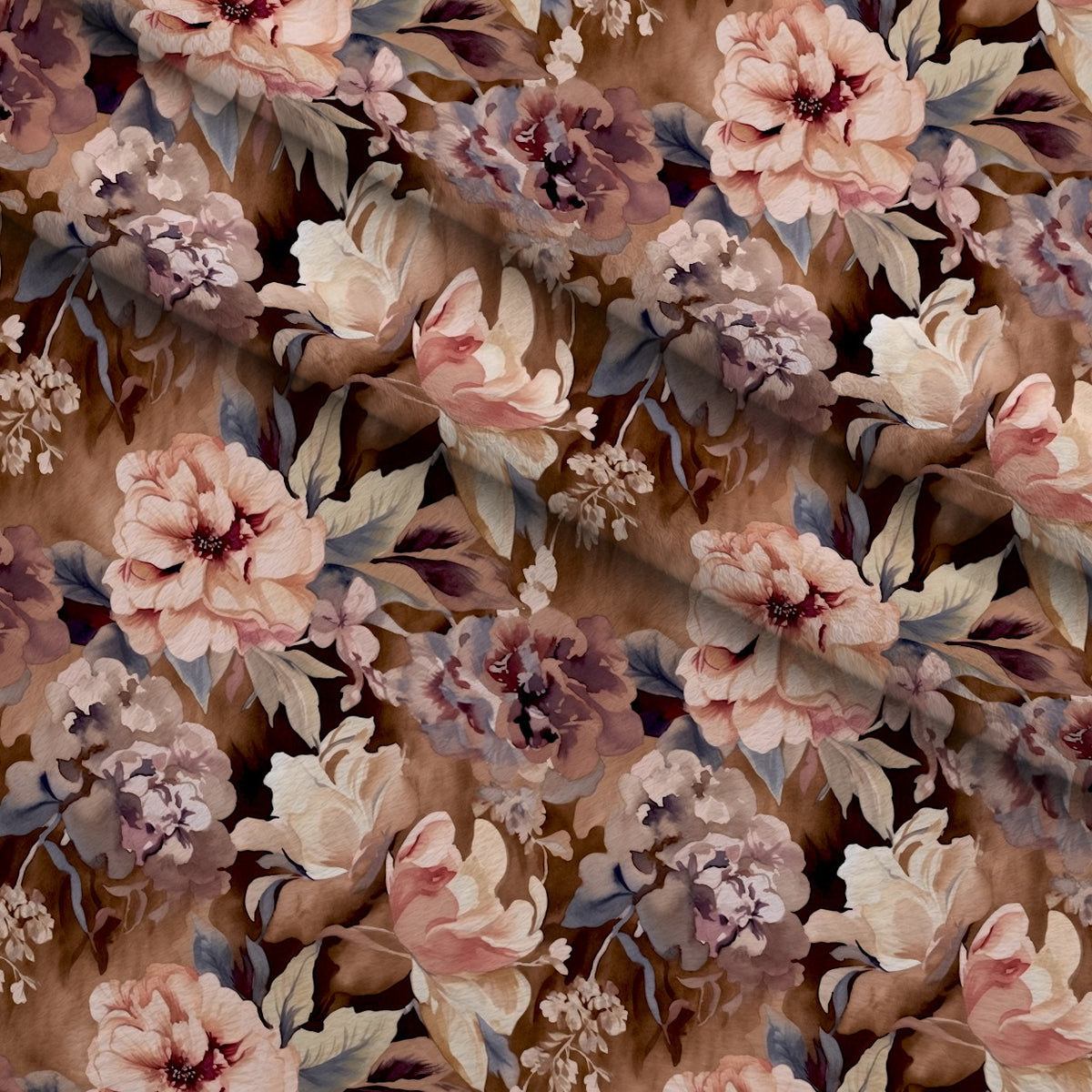 Moonlit Garden Reverie Pattern 7 Minky Fabric — plush minky folded close-up preview (mv-minky-v1:lying)