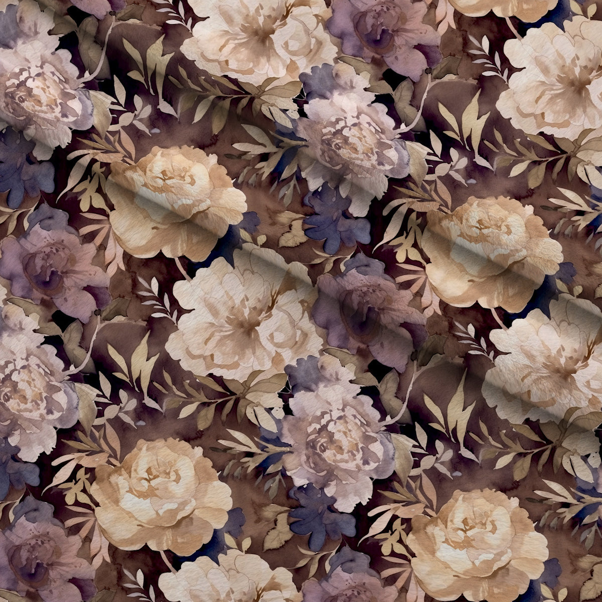 Moonlit Garden Reverie Pattern 9 Minky Fabric — plush minky folded close-up preview (mv-minky-v1:lying)