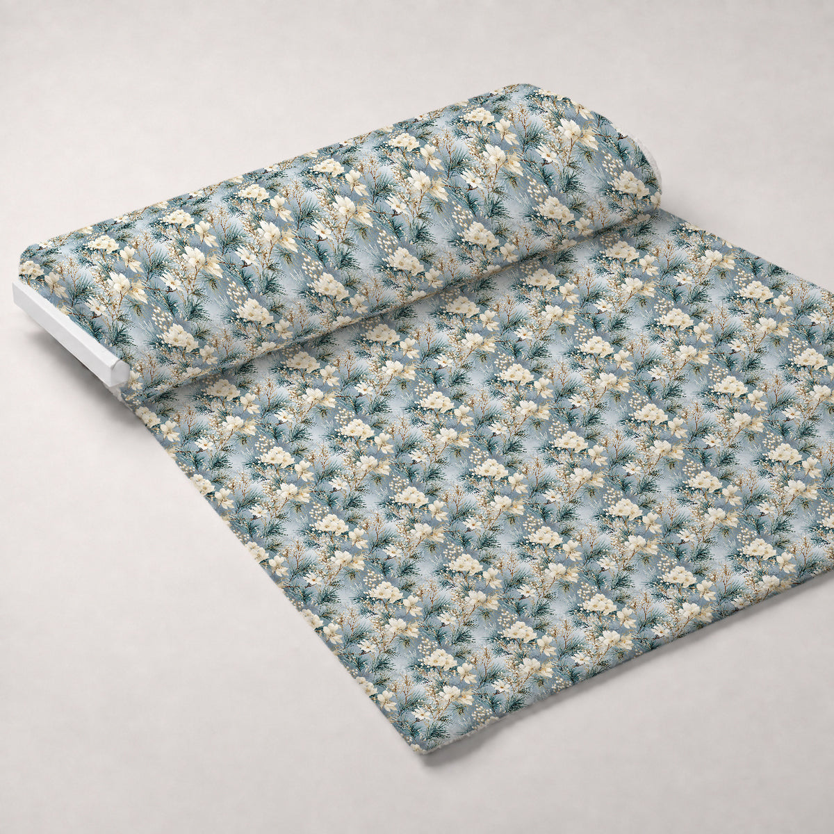 Moonlit Magnolia Grove Pattern 11 Minky Fabric — plush minky unrolled bolt preview (mv-minky-v1:bolt)