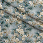 Moonlit Magnolia Grove Pattern 11 Minky Fabric — plush minky folded close-up preview (mv-minky-v1:lying)