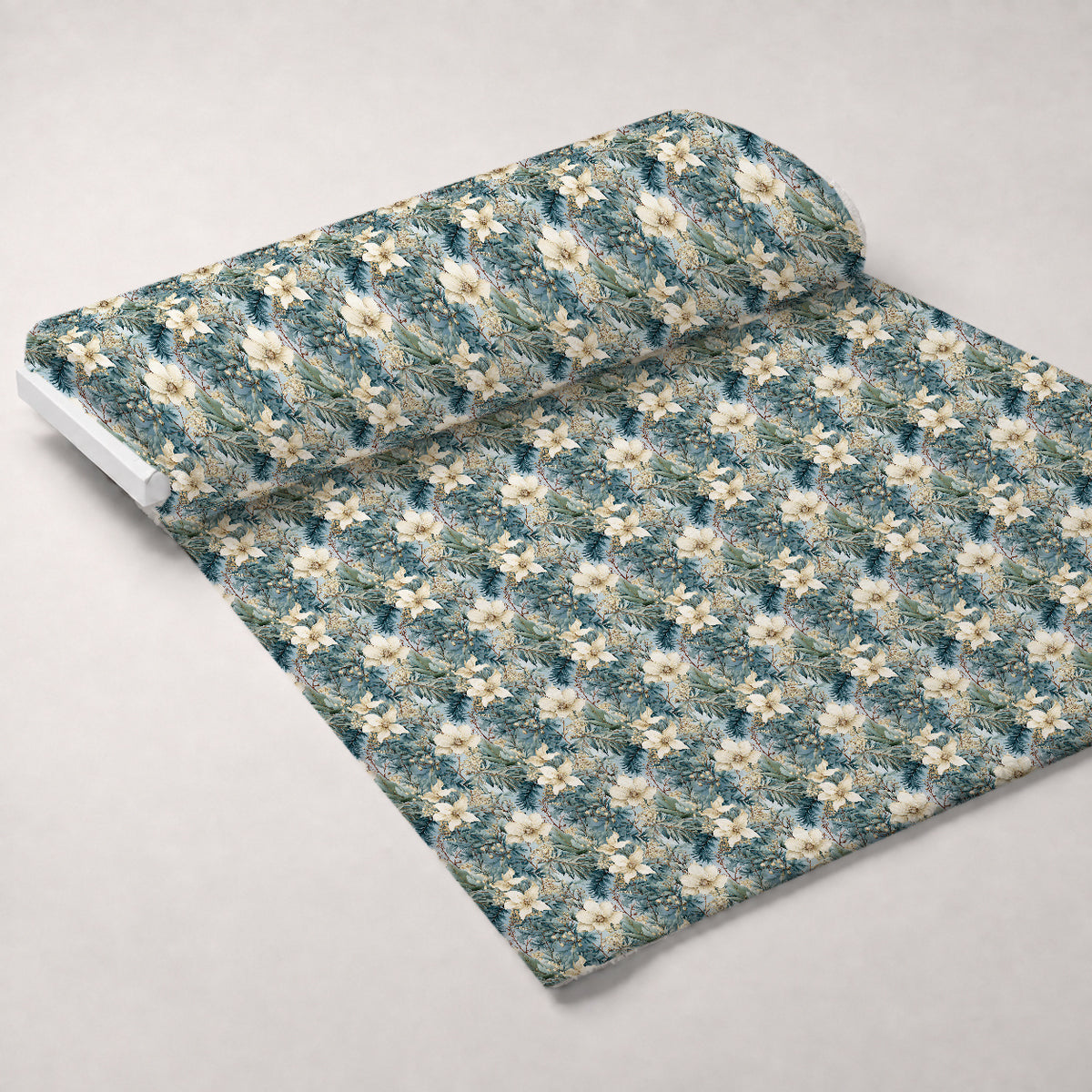 Moonlit Magnolia Grove Pattern 3 Minky Fabric — plush minky unrolled bolt preview (mv-minky-v1:bolt)