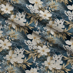 Moonlit Magnolia Grove Pattern 8 Minky Fabric — plush minky folded close-up preview (mv-minky-v1:lying)