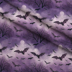 Moonlit Raven Pattern 15 Minky Fabric — plush minky folded close-up preview (mv-minky-v1:lying)