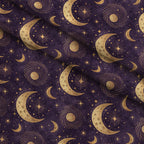 Moonlit Raven Pattern 18 Minky Fabric — plush minky folded close-up preview (mv-minky-v1:lying)