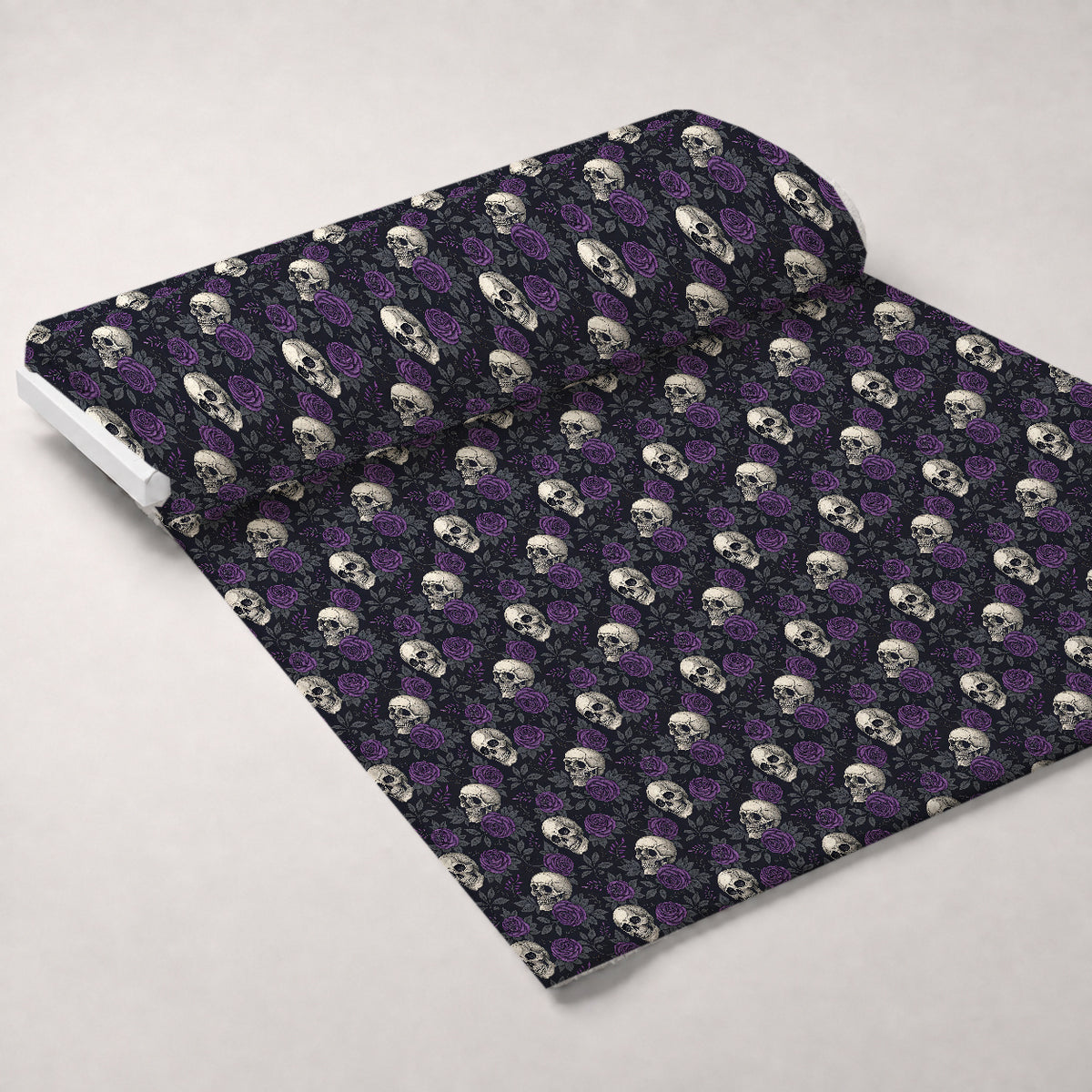 Moonlit Raven Pattern 8 Minky Fabric — plush minky unrolled bolt preview (mv-minky-v1:bolt)