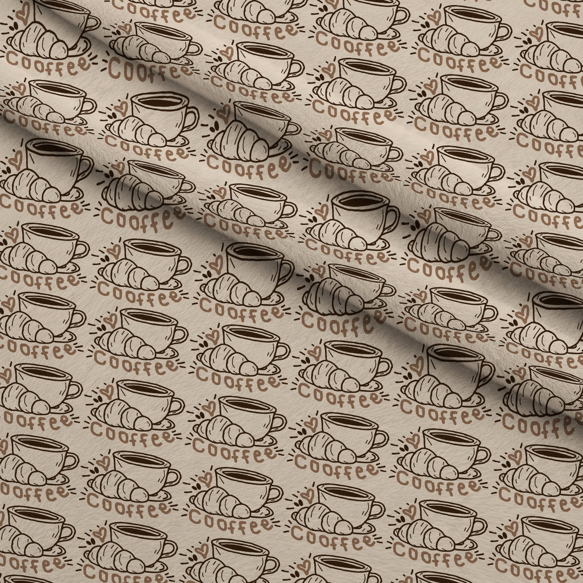 Morning Mocha Pattern 3 Minky Fabric — plush minky folded close-up preview (mv-minky-v1:lying)