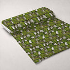Moss Textures Pattern 1 Minky Fabric — plush minky unrolled bolt preview (mv-minky-v1:bolt)