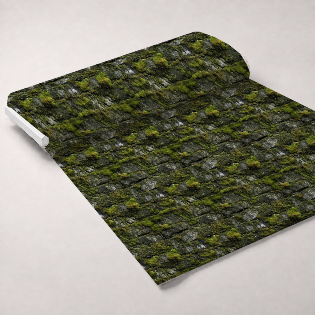 Moss Textures Pattern 2 Minky Fabric — plush minky unrolled bolt preview (mv-minky-v1:bolt)