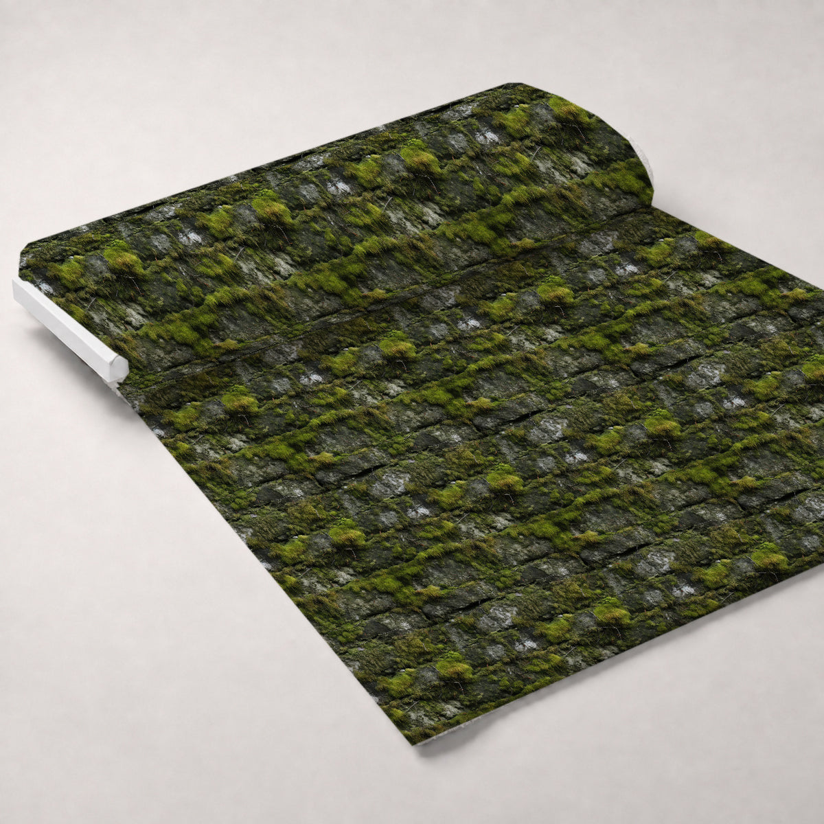 Moss Textures Pattern 2 Minky Fabric — plush minky unrolled bolt preview (mv-minky-v1:bolt)