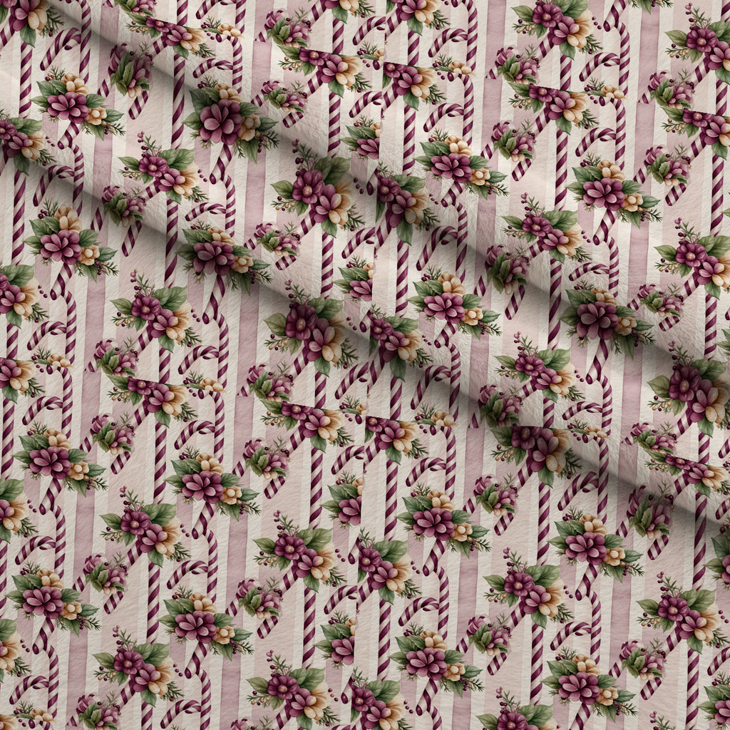 Mulberry Winter Reverie Pattern 1 Minky Fabric — plush minky folded close-up preview (mv-minky-v1:lying)