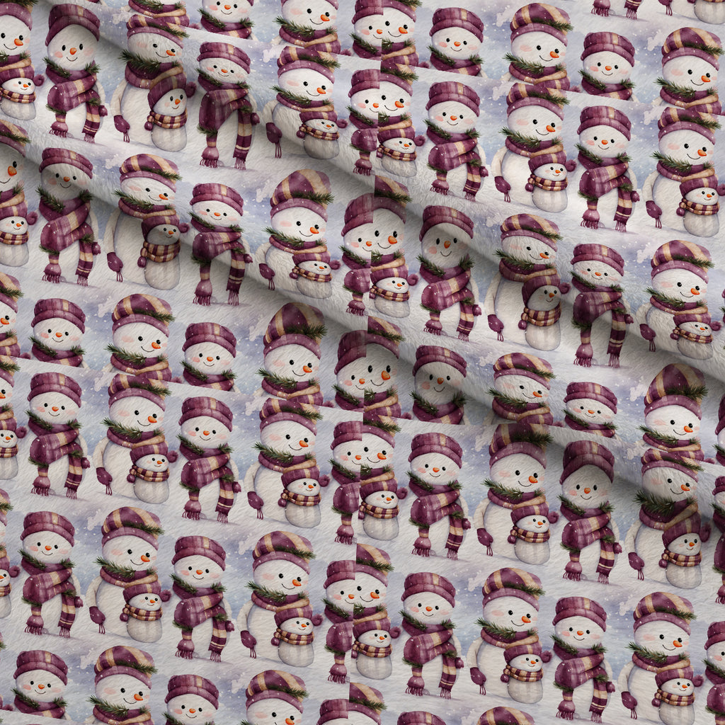 Mulberry Winter Reverie Pattern 6 Minky Fabric — plush minky folded close-up preview (mv-minky-v1:lying)