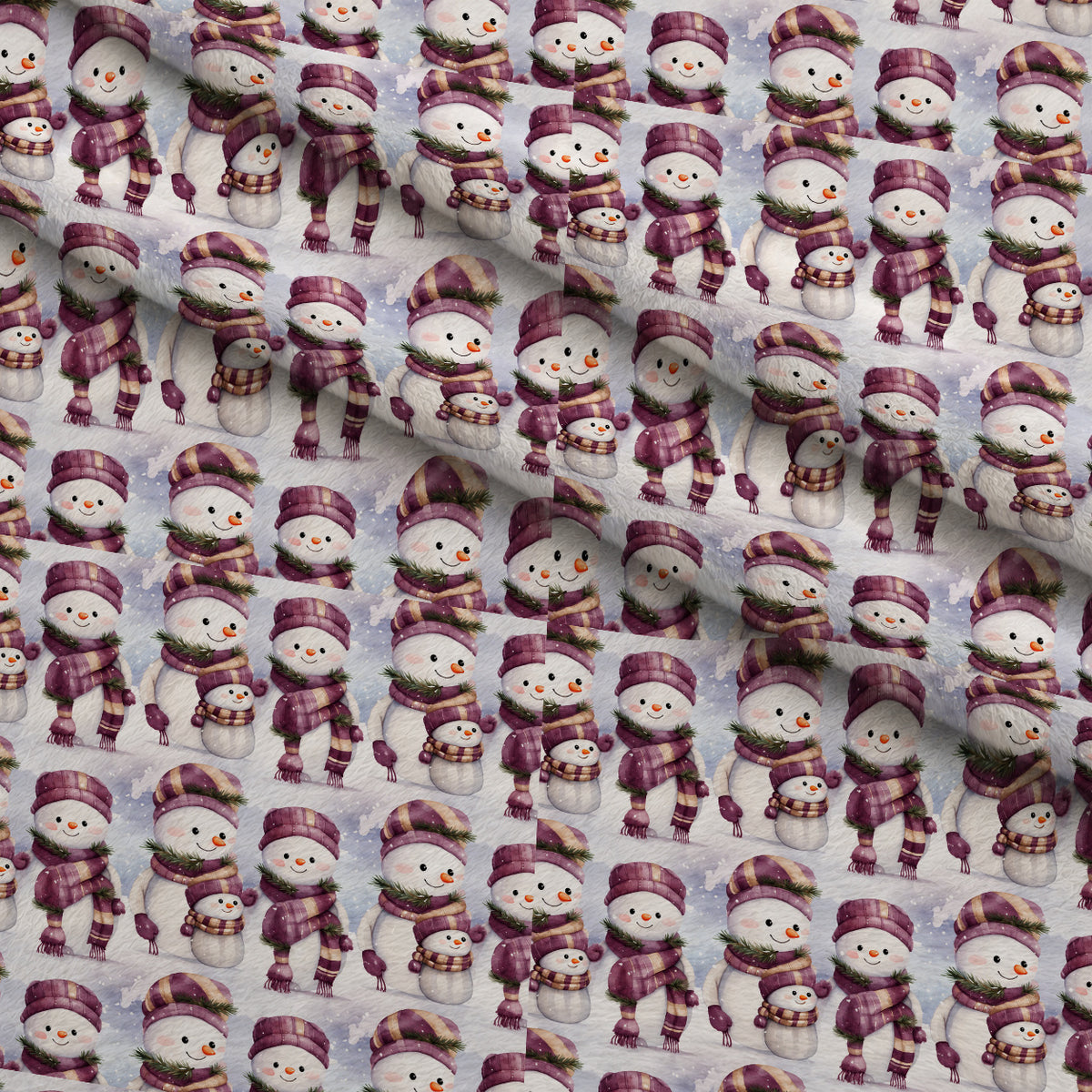 Mulberry Winter Reverie Pattern 6 Minky Fabric — plush minky folded close-up preview (mv-minky-v1:lying)