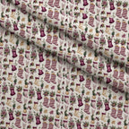 Mulberry Winter Reverie Pattern 7 Minky Fabric — plush minky folded close-up preview (mv-minky-v1:lying)