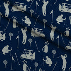 Navy Blue Golf Allover Minky Fabric — plush minky folded close-up preview (mv-minky-v1:lying)