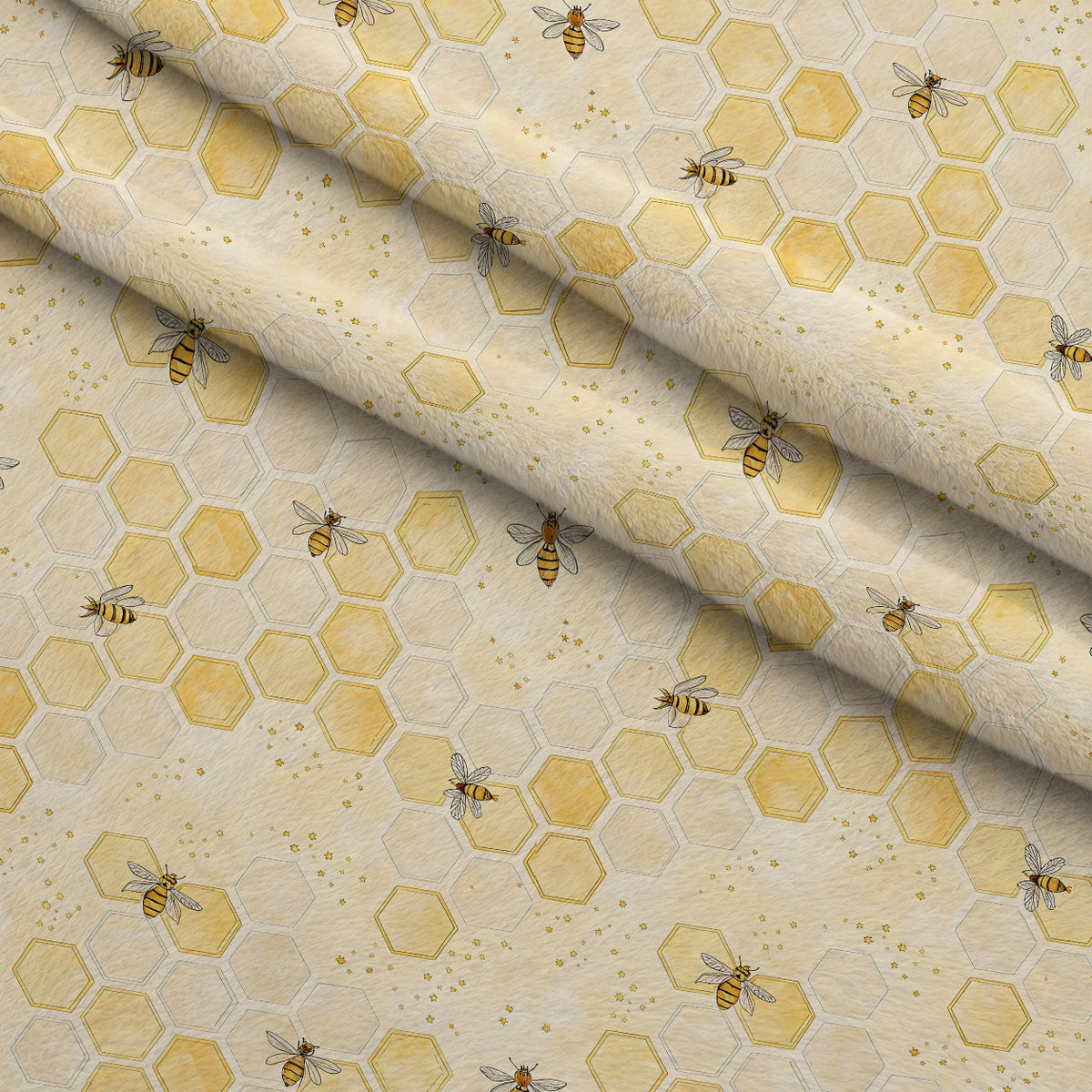 Nectar Meadow Pattern 10 Minky Fabric — plush minky folded close-up preview (mv-minky-v1:lying)
