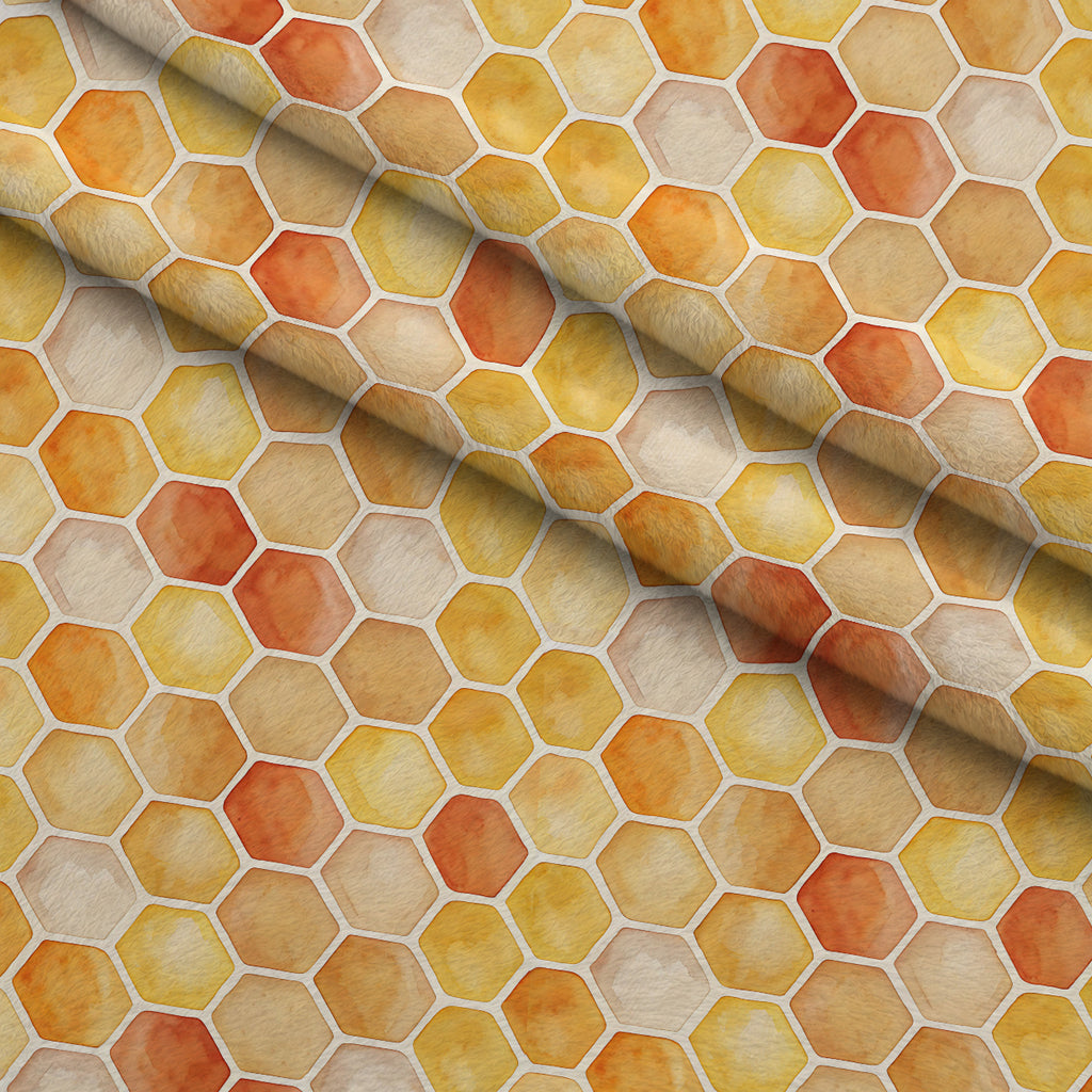 Nectar Meadow Pattern 16 Minky Fabric — plush minky folded close-up preview (mv-minky-v1:lying)