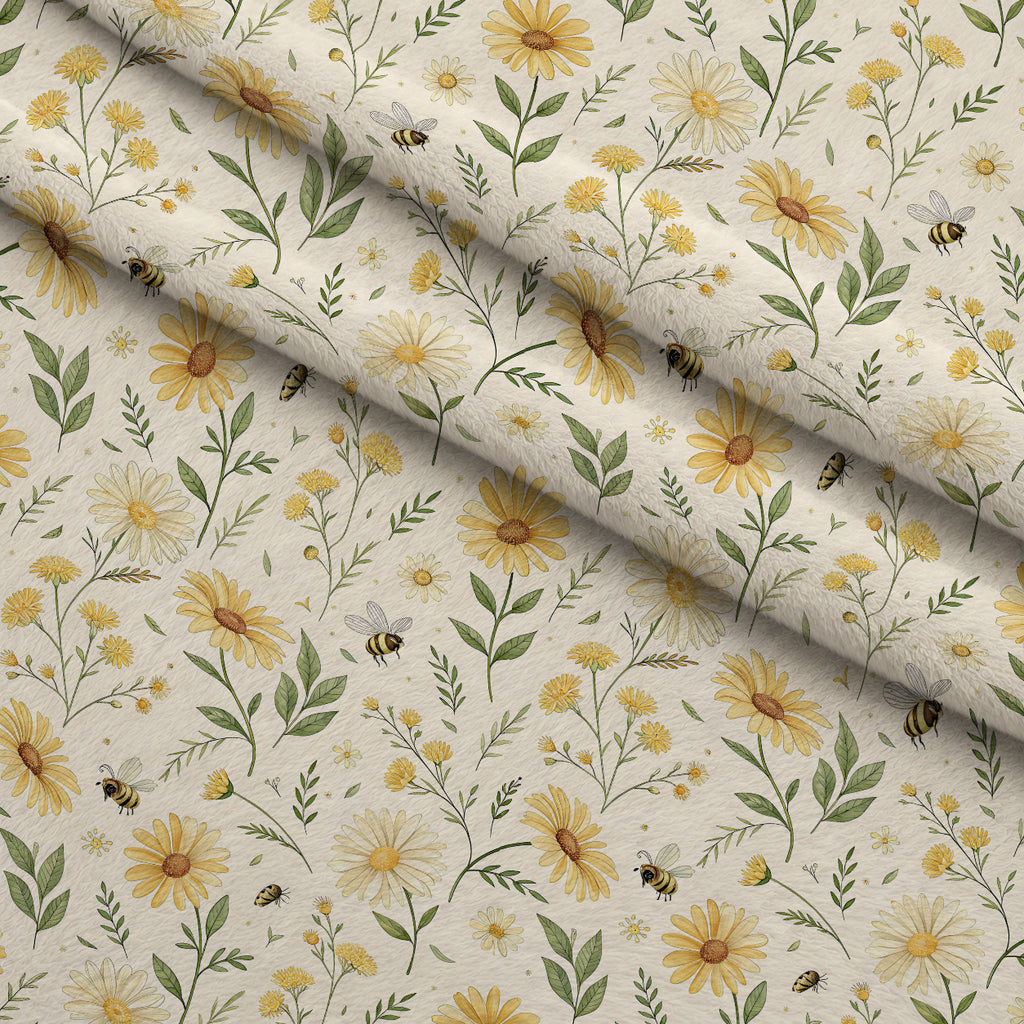 Nectar Meadow Pattern 17 Minky Fabric — plush minky folded close-up preview (mv-minky-v1:lying)