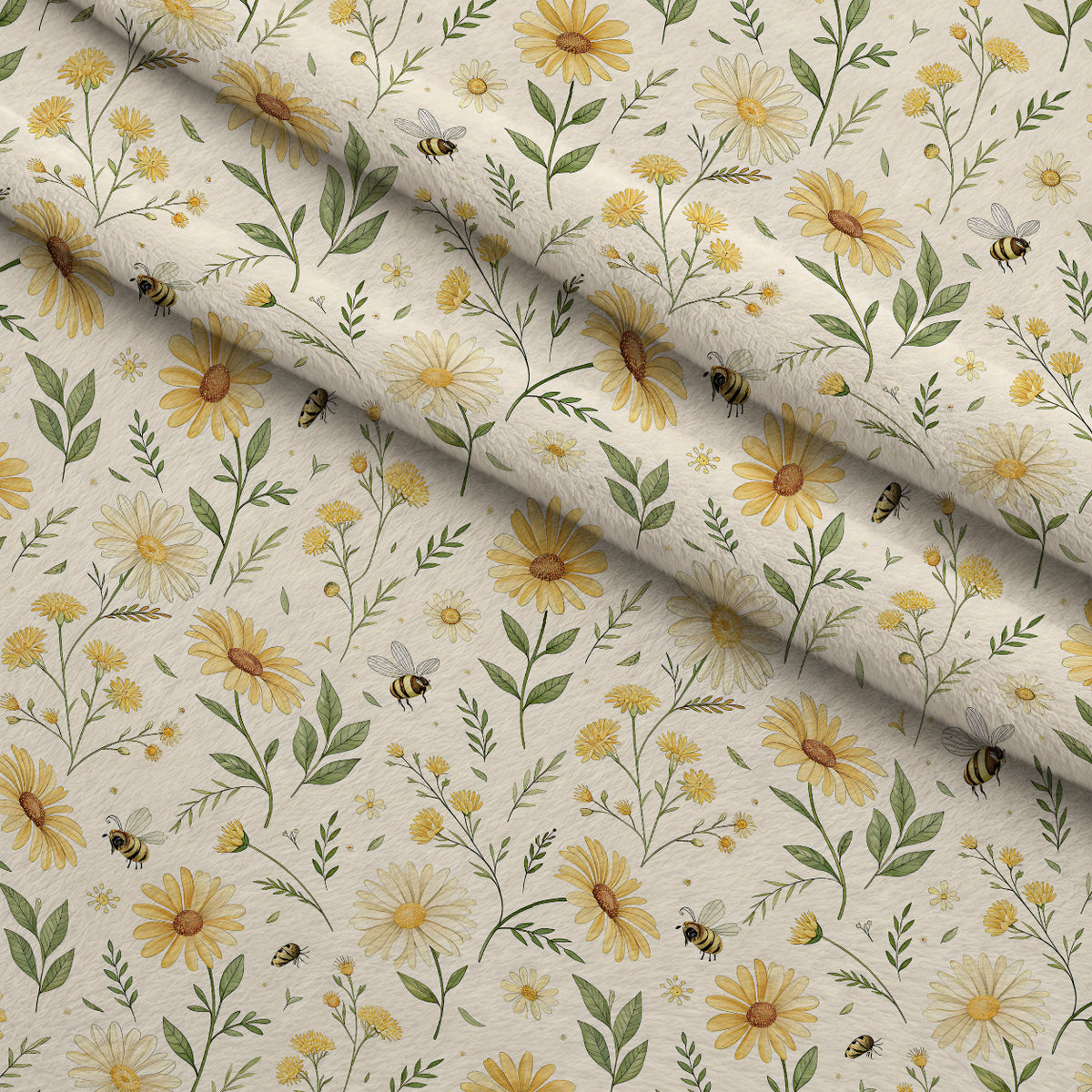 Nectar Meadow Pattern 17 Minky Fabric — plush minky folded close-up preview (mv-minky-v1:lying)