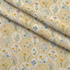 Nectar Meadow Pattern 18 Minky Fabric — plush minky folded close-up preview (mv-minky-v1:lying)