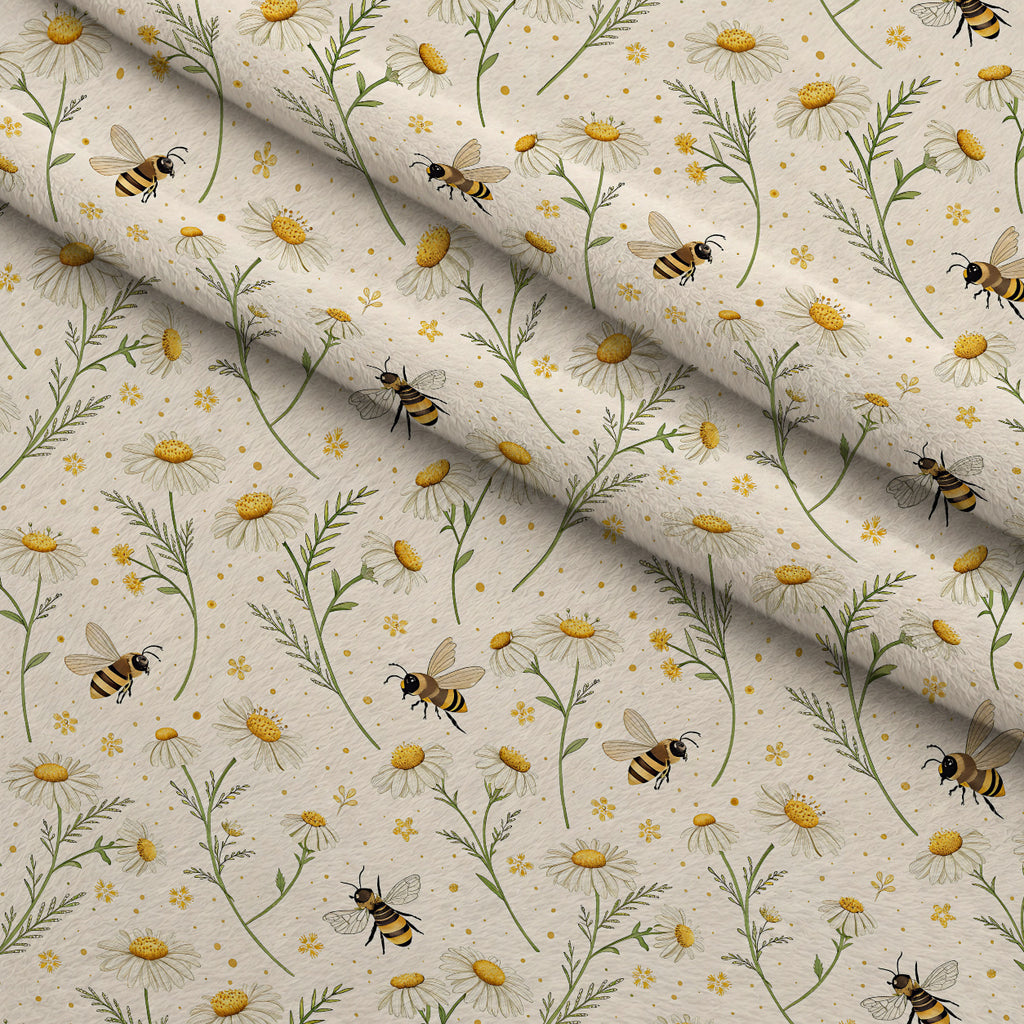 Nectar Meadow Pattern 22 Minky Fabric — plush minky folded close-up preview (mv-minky-v1:lying)