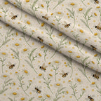 Nectar Meadow Pattern 22 Minky Fabric — plush minky folded close-up preview (mv-minky-v1:lying)