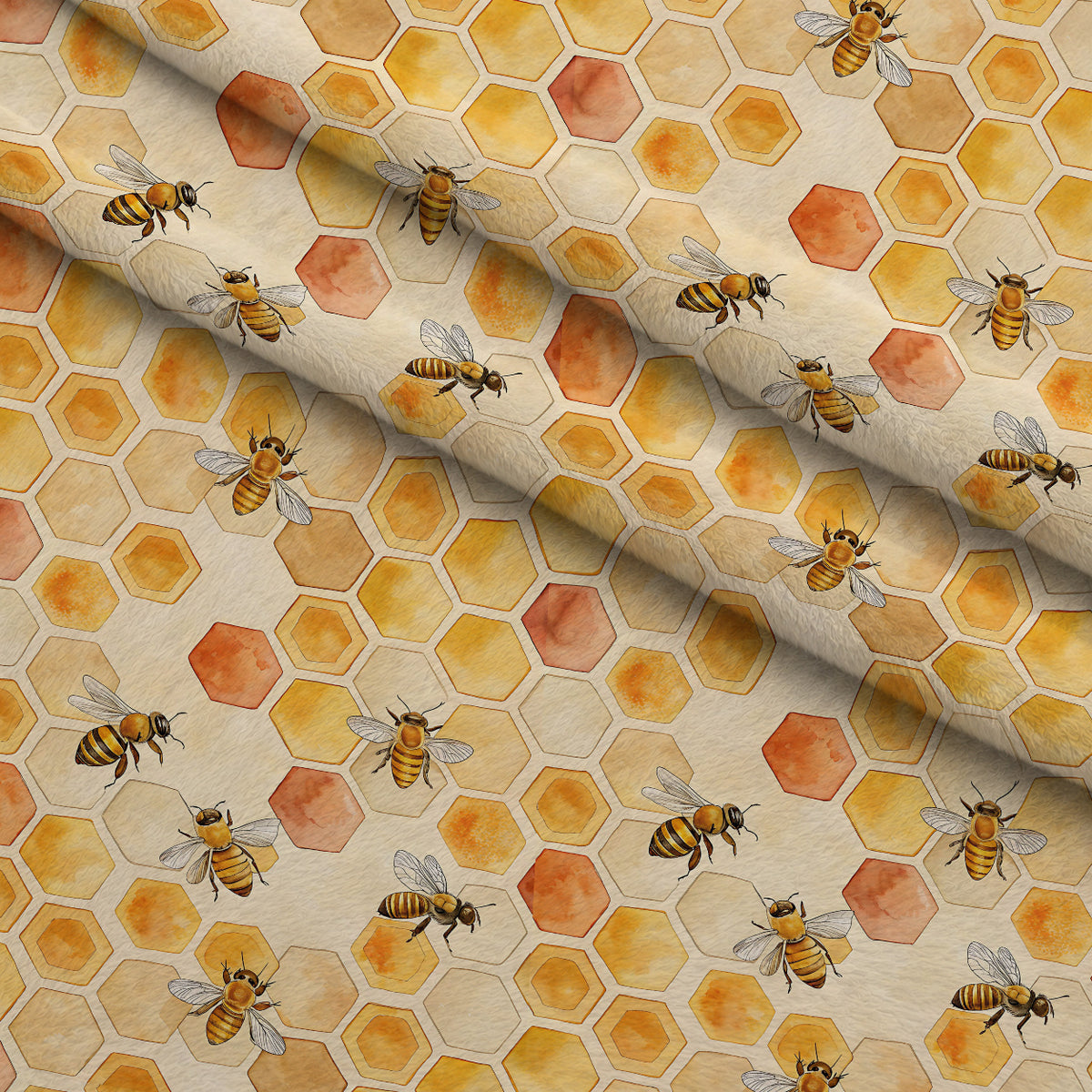 Nectar Meadow Pattern 6 Minky Fabric — plush minky folded close-up preview (mv-minky-v1:lying)
