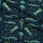 Neon Abyss Pattern 102 Minky Fabric — plush minky folded close-up preview (mv-minky-v1:lying)