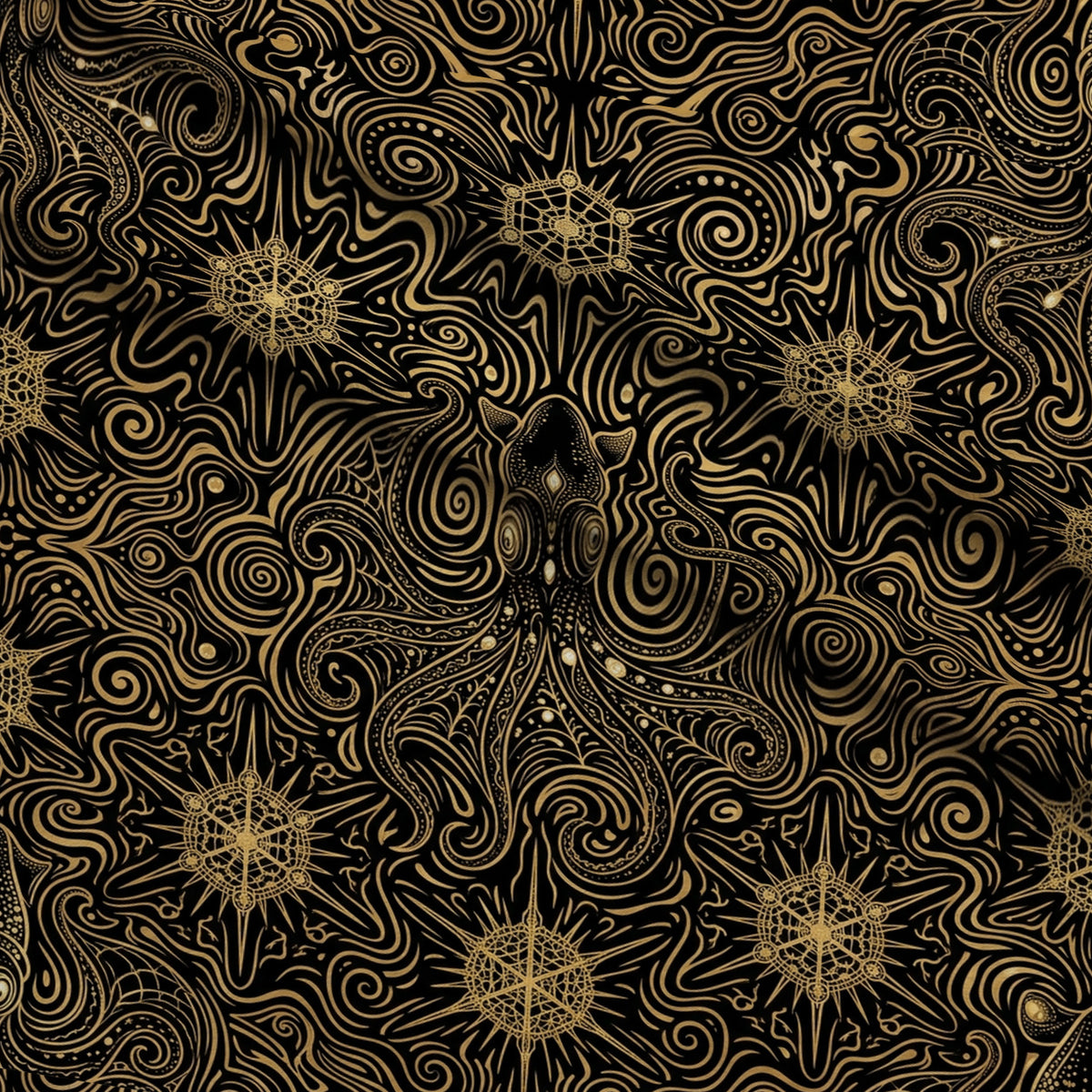 Neon Abyss Pattern 104 Minky Fabric — plush minky folded close-up preview (mv-minky-v1:lying)