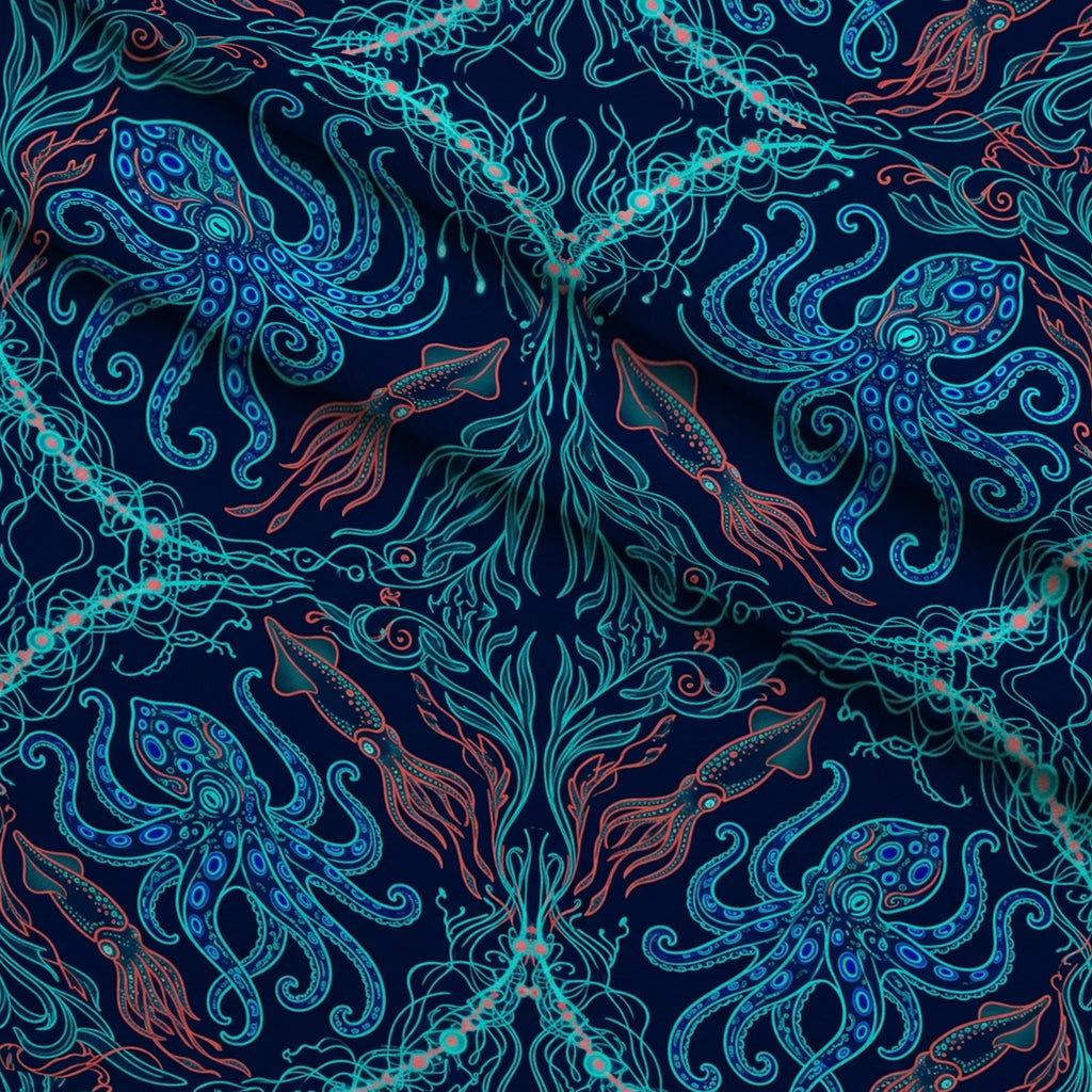 Neon Abyss Pattern 105 Minky Fabric — plush minky folded close-up preview (mv-minky-v1:lying)