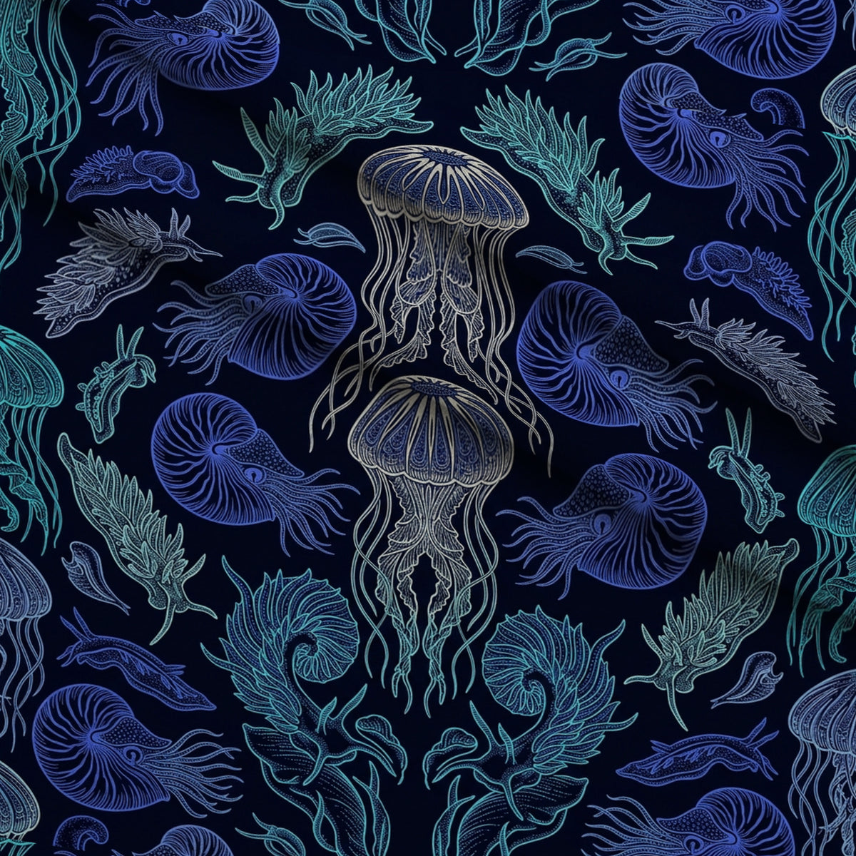 Neon Abyss Pattern 107 Minky Fabric — plush minky folded close-up preview (mv-minky-v1:lying)