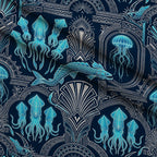 Neon Abyss Pattern 111 Minky Fabric — plush minky folded close-up preview (mv-minky-v1:lying)