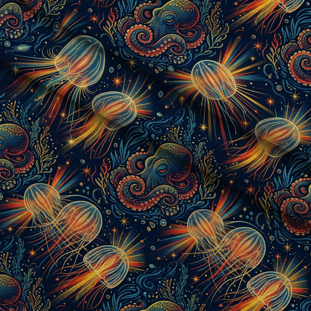 Neon Abyss Pattern 112 Minky Fabric — plush minky folded close-up preview (mv-minky-v1:lying)