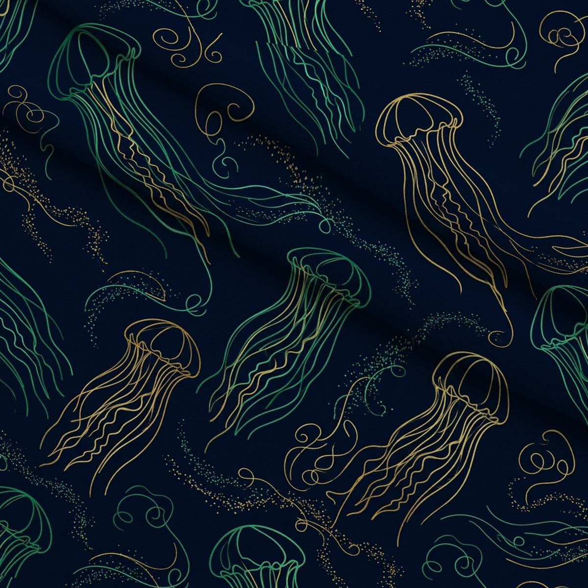 Neon Abyss Pattern 121 Minky Fabric — plush minky folded close-up preview (mv-minky-v1:lying)
