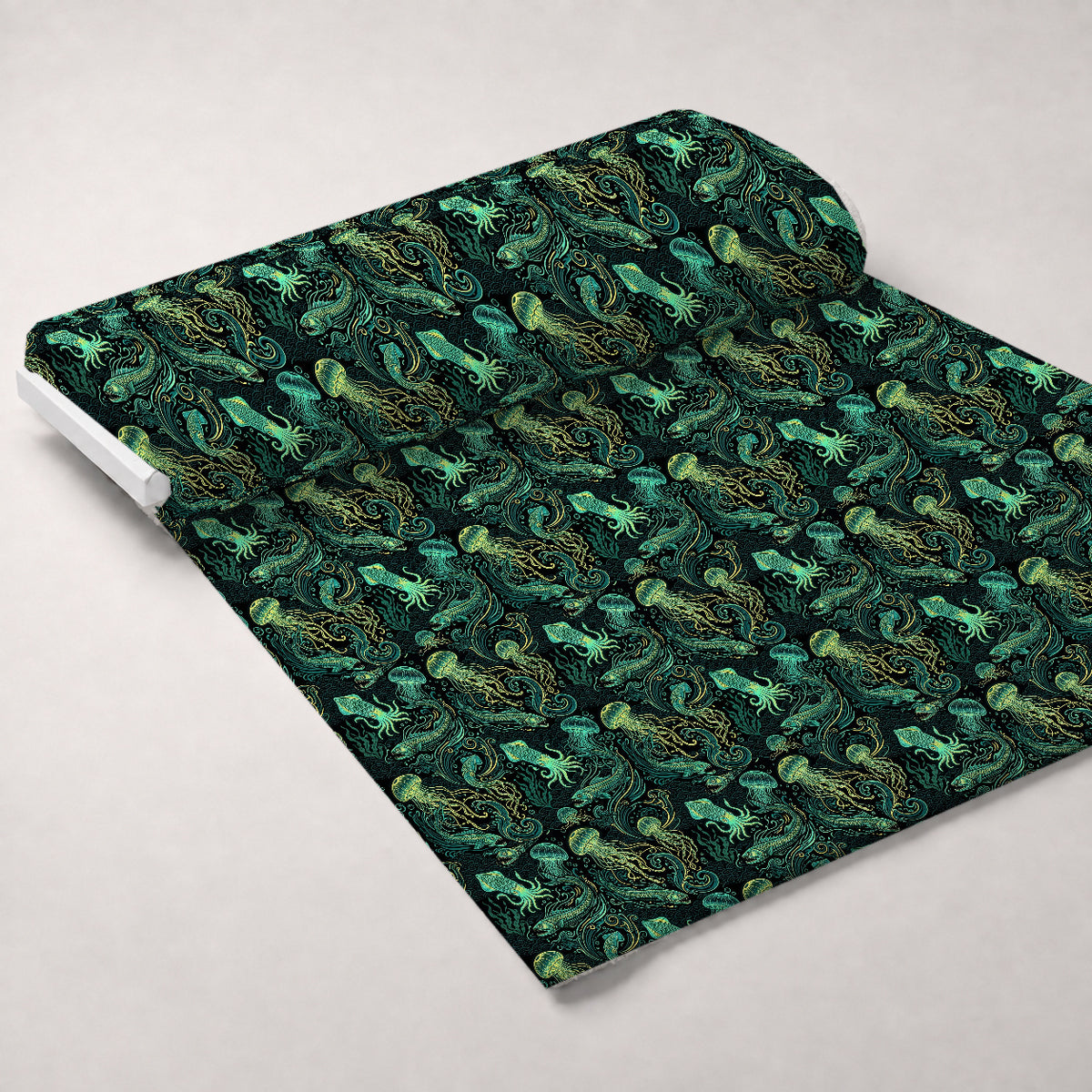 Neon Abyss Pattern 131 Minky Fabric — plush minky unrolled bolt preview (mv-minky-v1:bolt)