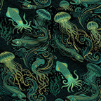 Neon Abyss Pattern 131 Minky Fabric — plush minky folded close-up preview (mv-minky-v1:lying)