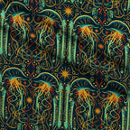 Neon Abyss Pattern 134 Minky Fabric — plush minky folded close-up preview (mv-minky-v1:lying)