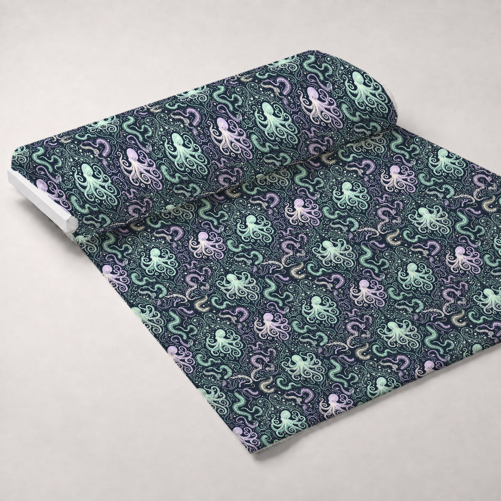 Neon Abyss Pattern 137 Minky Fabric — plush minky unrolled bolt preview (mv-minky-v1:bolt)