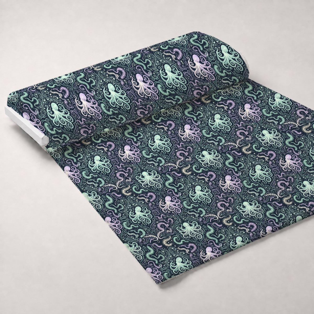 Neon Abyss Pattern 137 Minky Fabric — plush minky unrolled bolt preview (mv-minky-v1:bolt)