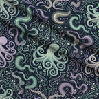 Neon Abyss Pattern 137 Minky Fabric — plush minky folded close-up preview (mv-minky-v1:lying)