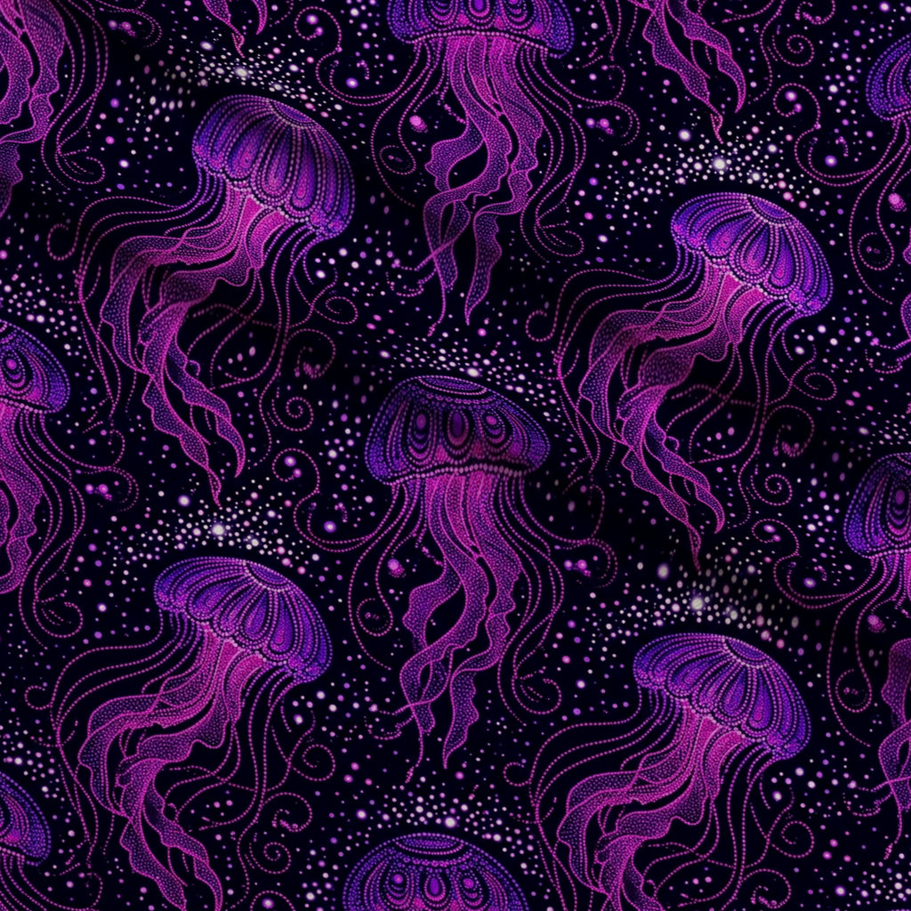 Neon Abyss Pattern 138 Minky Fabric — plush minky folded close-up preview (mv-minky-v1:lying)