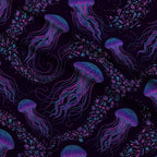Neon Abyss Pattern 141 Minky Fabric — plush minky folded close-up preview (mv-minky-v1:lying)