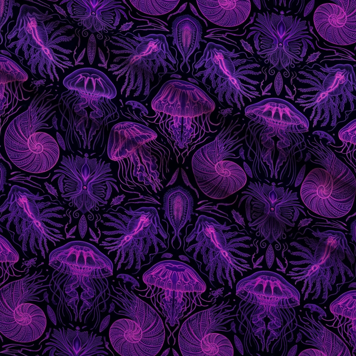 Neon Abyss Pattern 19 Minky Fabric — plush minky folded close-up preview (mv-minky-v1:lying)
