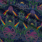 Neon Abyss Pattern 23 Minky Fabric — plush minky folded close-up preview (mv-minky-v1:lying)