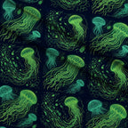 Neon Abyss Pattern 25 Minky Fabric — plush minky folded close-up preview (mv-minky-v1:lying)