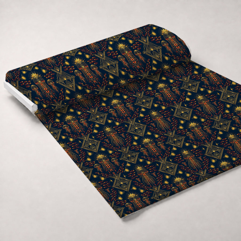 Neon Abyss Pattern 39 Minky Fabric — plush minky unrolled bolt preview (mv-minky-v1:bolt)