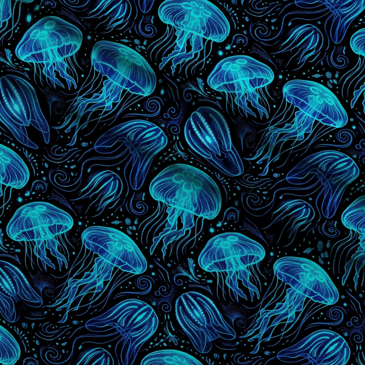 Neon Abyss Pattern 4 Minky Fabric — plush minky folded close-up preview (mv-minky-v1:lying)