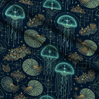 Neon Abyss Pattern 42 Minky Fabric — plush minky folded close-up preview (mv-minky-v1:lying)
