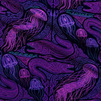 Neon Abyss Pattern 46 Minky Fabric — plush minky folded close-up preview (mv-minky-v1:lying)