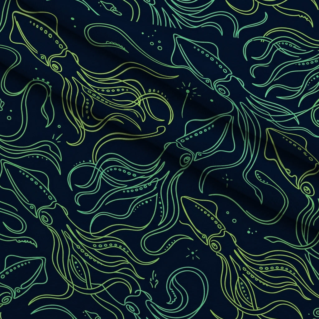 Neon Abyss Pattern 50 Minky Fabric — plush minky folded close-up preview (mv-minky-v1:lying)